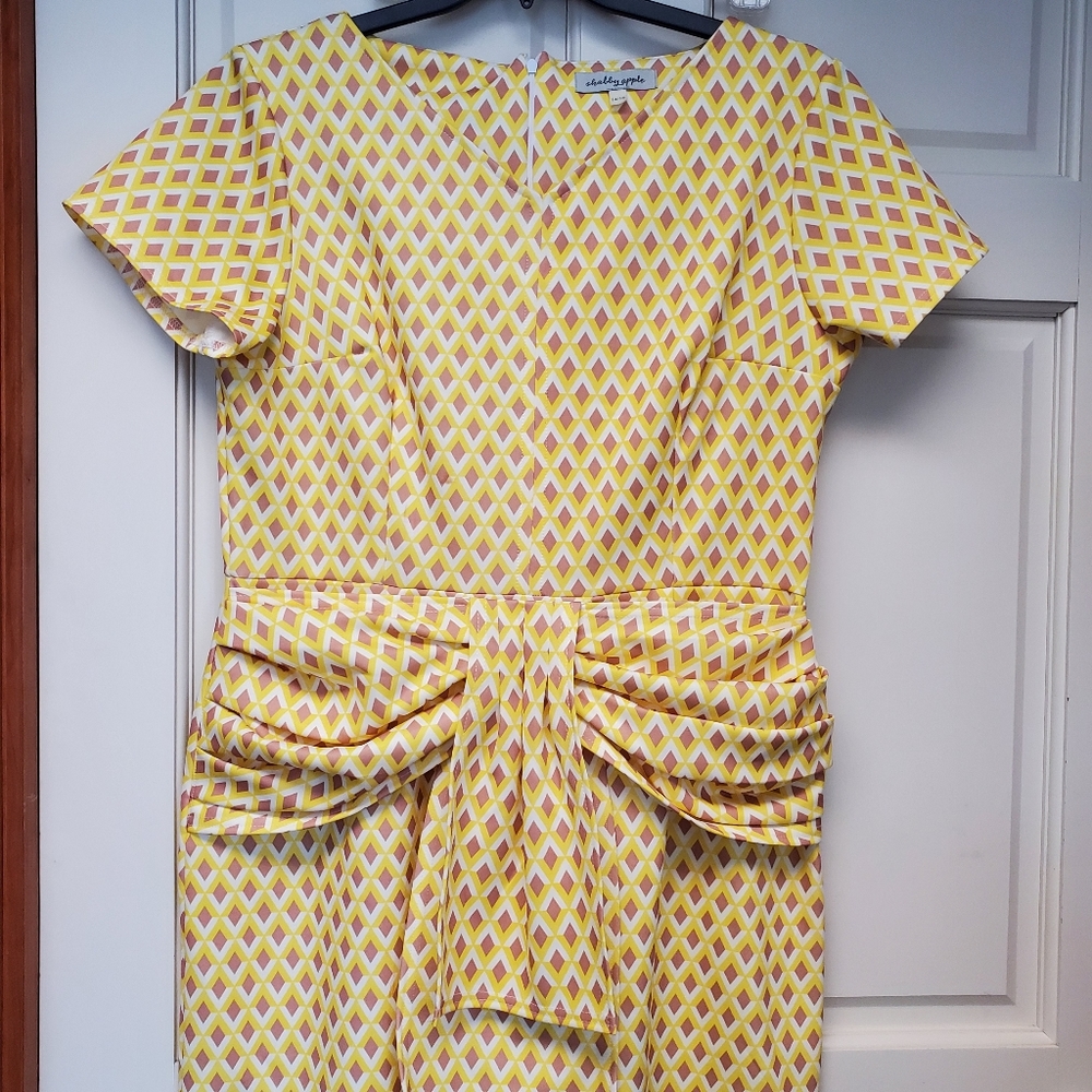 L/XL Shabby Apple diamond motif wiggle dress